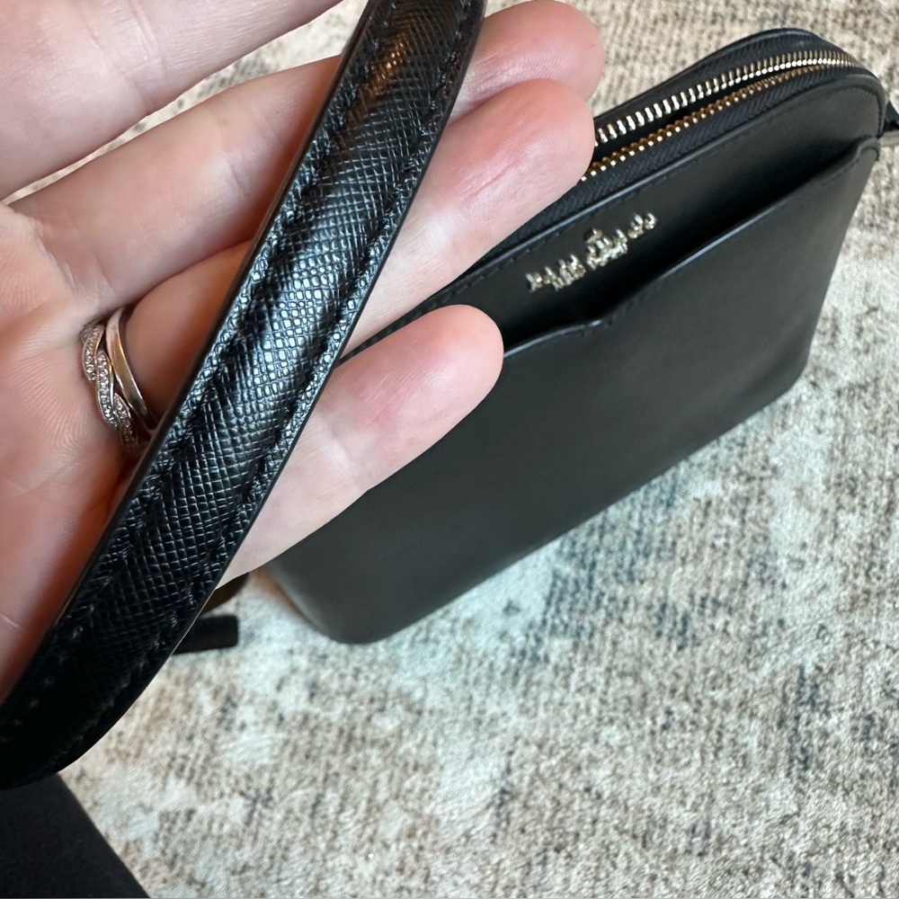 Kate Spade Payton Dome Crossbody, Black Saffiano Leather - Picture 11 of 14